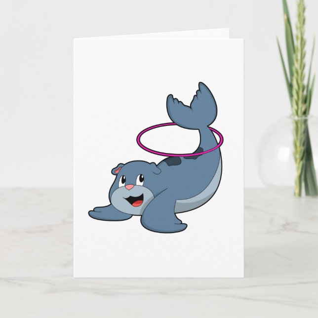 Seal at Fitness with Fitness tires.PNG Card (Front)