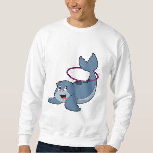 Seal at Fitness with Fitness tires.PNG Sweatshirt