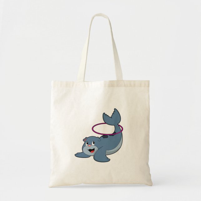 Seal at Fitness with Fitness tires.PNG Tote Bag (Front)