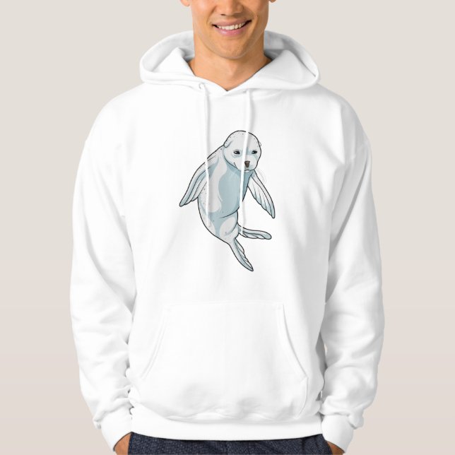 Seal at Swimming Hoodie (Front)