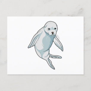Seal at Swimming Postcard