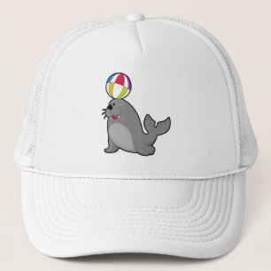 Seal at Water sports with Water polo Trucker Hat