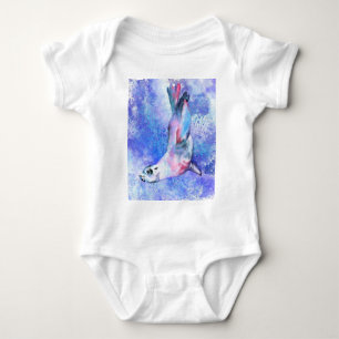 Seal Baby Bodysuit - Painting