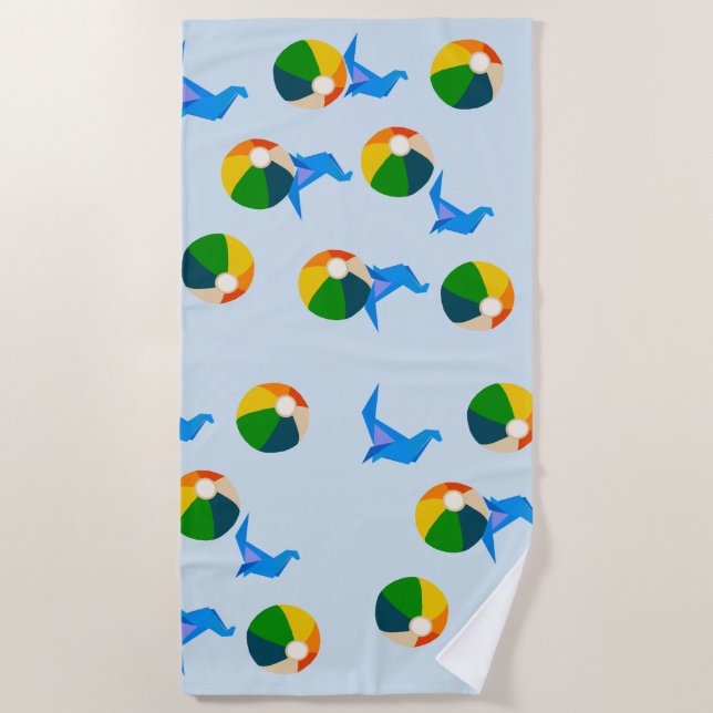 Seal & Ball Beach Towel (Front)