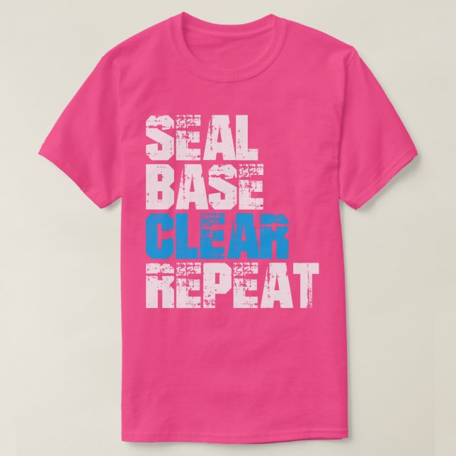 Seal Base Clear Repeat  Auto Painter T-Shirt (Design Front)