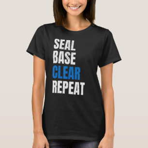 Seal Base Clear Repeat Car Body Painter Automotive T-Shirt