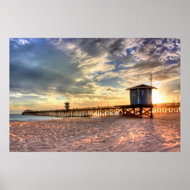 Seal Beach, CA canvas Poster (Front)