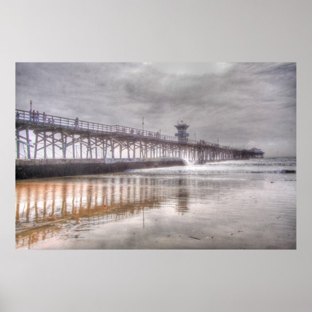 Seal Beach Pier Poster (Front)