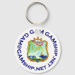 seal blue key ring