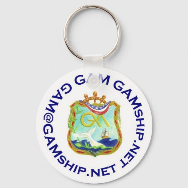 seal blue key ring (Front)