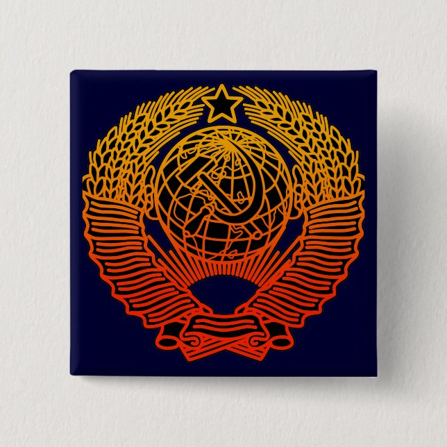 Seal(CCCP) 15 Cm Square Badge (Front)