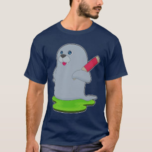 Seal Cricket Cricket bat T-Shirt