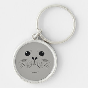 Seal face silhouette key ring