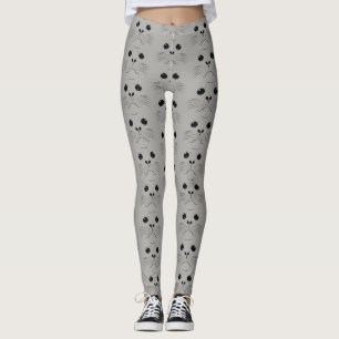 Seal face silhouette leggings