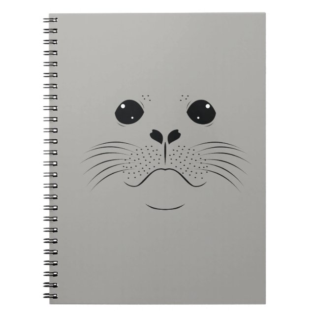 Seal face silhouette notebook (Front)