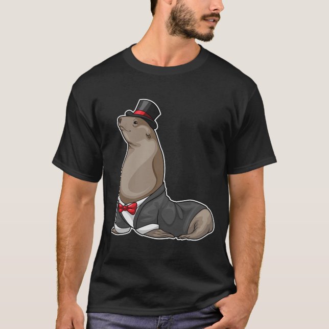 Seal Groom Wedding T-Shirt (Front)
