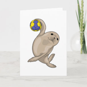 Seal Handball player Handball Card