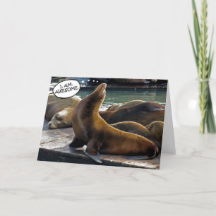 Seal in Awesome Pose Card