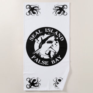Seal Island False Bay - Scuba Diving With Sharks Beach Towel