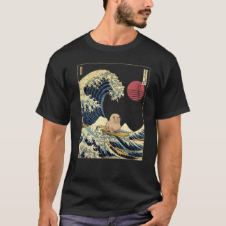Seal Kanagawa Wave Funny Surf T-Shirt