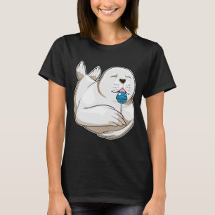 Seal Lollipop Sweets T-Shirt