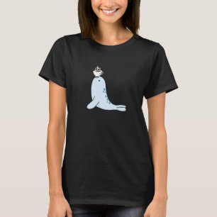 Seal Morning Coffee Sea Lion Water Animal Ocean Li T-Shirt