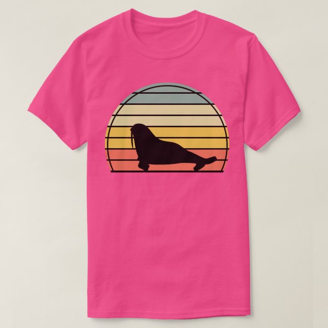 Seal Ocean Animal Zoo Keeper Gift Retro Sea Lion T-Shirt (Design Front)