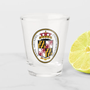 Seal of Anne Arundel County, MD Shot Glass
