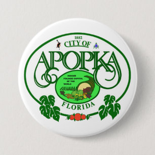 Seal of Apopka, Florida 7.5 Cm Round Badge