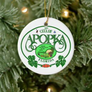 Seal of Apopka, Florida Ceramic Tree Decoration