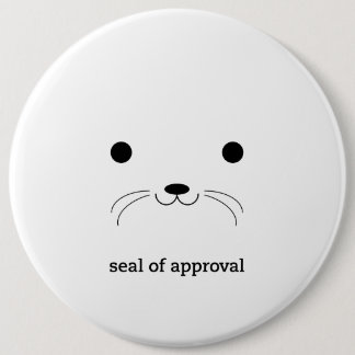 'Seal of Approval' 6 Cm Round Badge