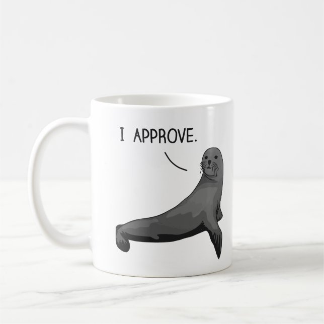 Seal of Approval Coffee Mug (Left)