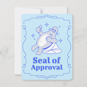 Seal of Approval Funny Greeting Card