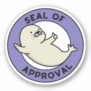 Seal Of Approval Funny Seal Pun 