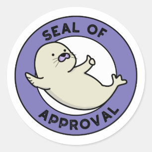 Seal Of Approval Funny Seal Pun 