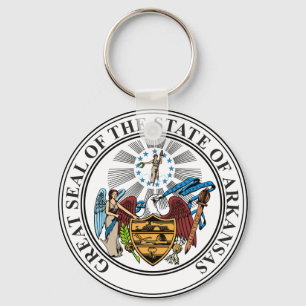 Seal of Arkansas State USA Keychain