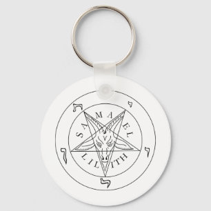 Seal of Baphomet Key Ring