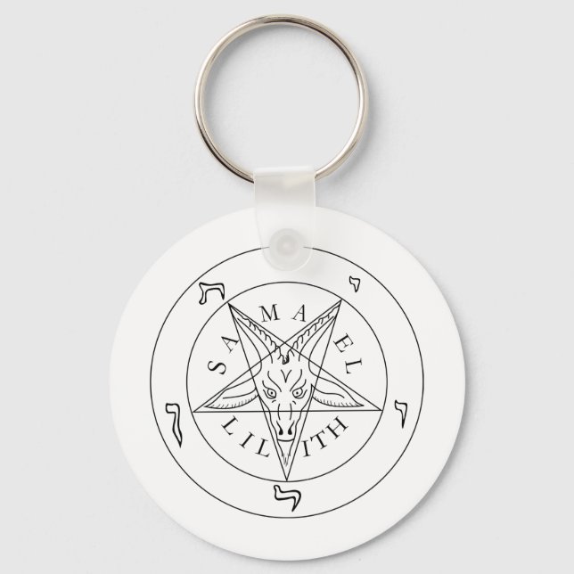 Seal of Baphomet Key Ring (Front)