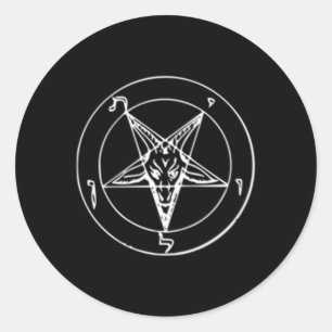 Seal Of Baphomet Occult Satanic Pentagram Goat Of
