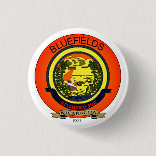 Seal of Bluefields, Nicaragua 3 Cm Round Badge