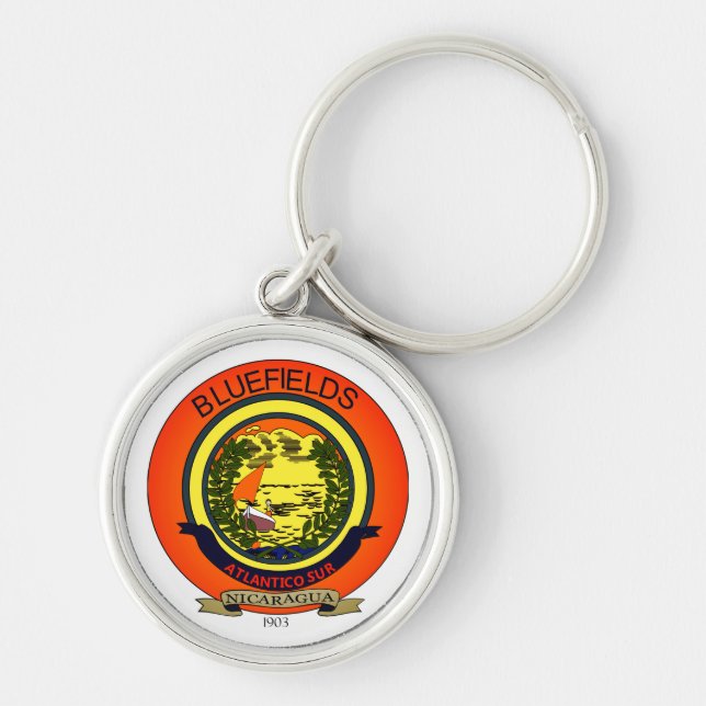 Seal of Bluefields, Nicaragua Key Ring (Front)