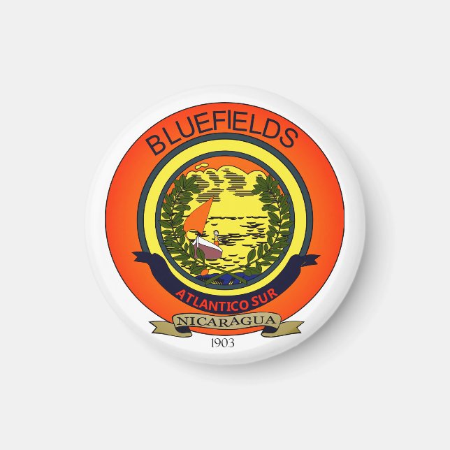 Seal of Bluefields, Nicaragua Magnet (Front)