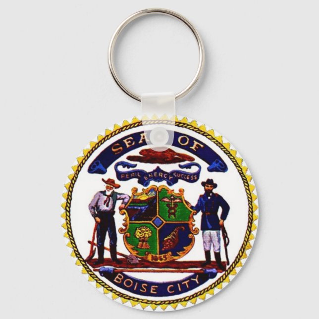 Seal of Boise, Idaho Key Ring (Front)