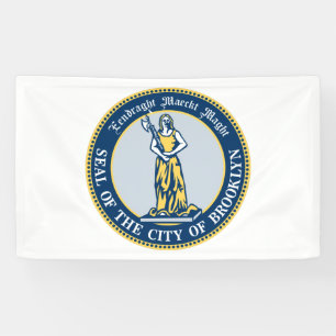 Seal of Brooklyn (Borough in New York City) Banner