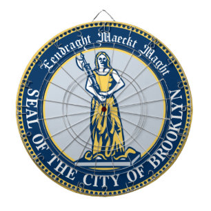 Seal of Brooklyn (Borough in New York City) Dartboard