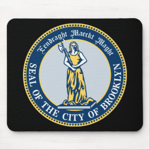 Seal of Brooklyn (Borough in New York City) Mouse Mat