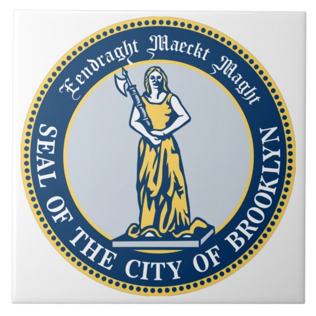 Seal of Brooklyn (Borough in New York City) Tile (Front)