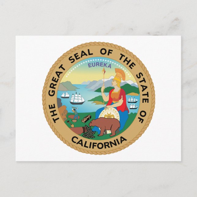Seal of California Postcard (Front)