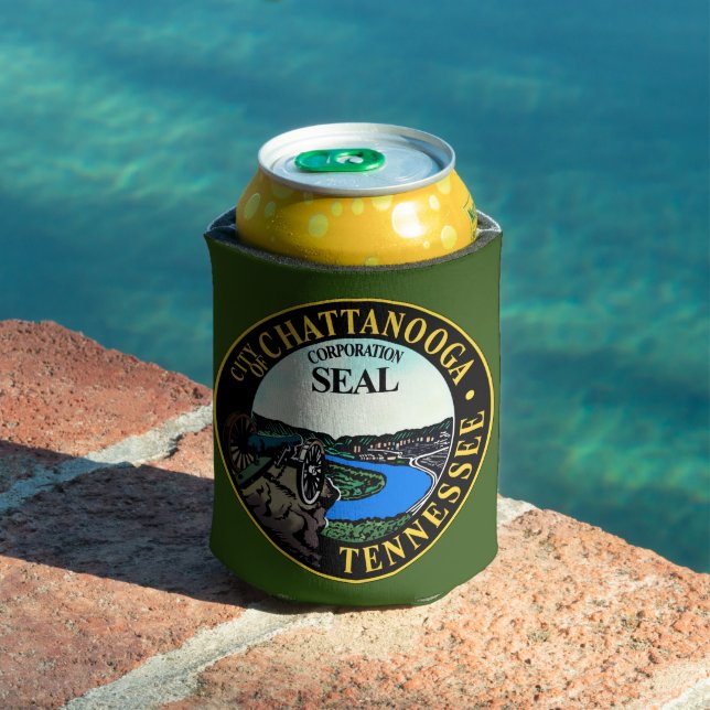 Seal of Chattanooga, Tennessee Can Cooler (In Situ Pool)