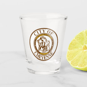 Seal of Cheyenne, Wyoming Shot Glass